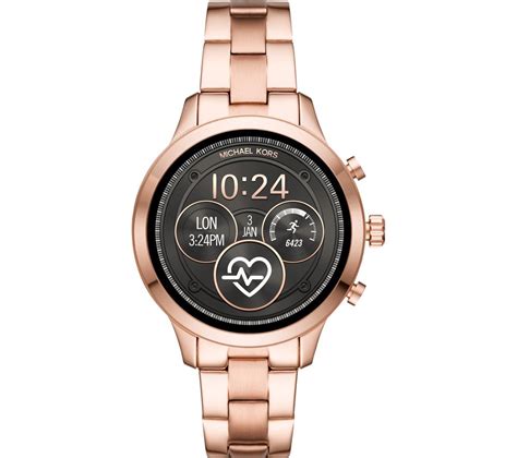 michael kors access runway rose gold-tone smartwatch|mk runway smartwatch.